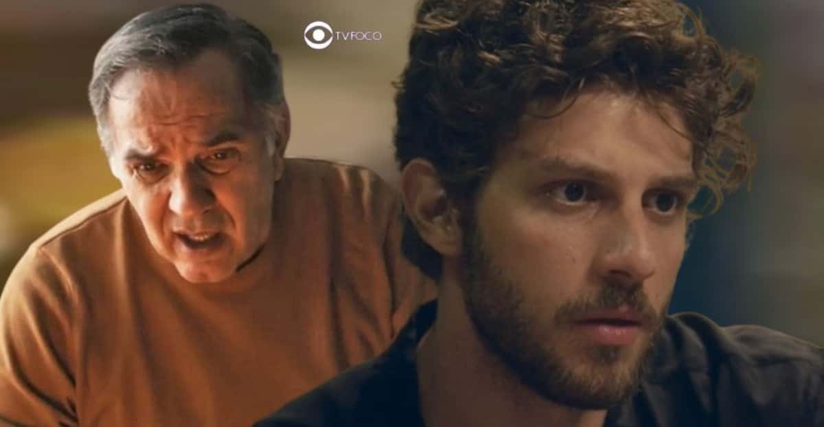 Guerra e Ari em Travessia (Foto: Reprodução / Globo / Montagem TV Foco)
