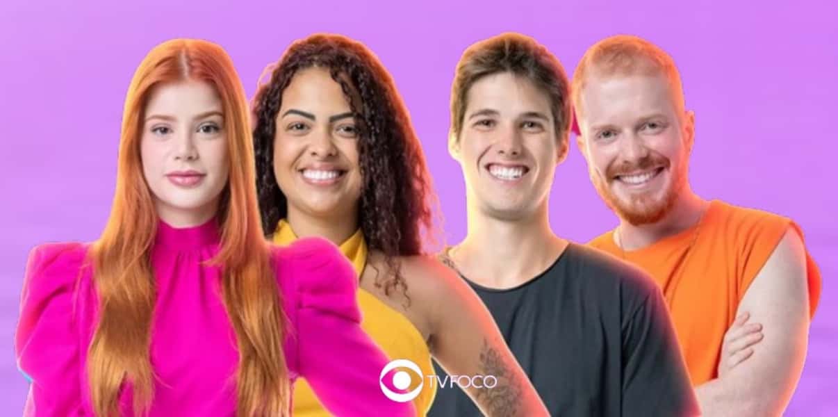 Enquete BBB23 - Giovanna, Manoel, Paula e Gabriel; Vote em quem da Casa de Vidro merece entrar no reality (Foto: Reprodução / Globo / Montagem TV Foco)