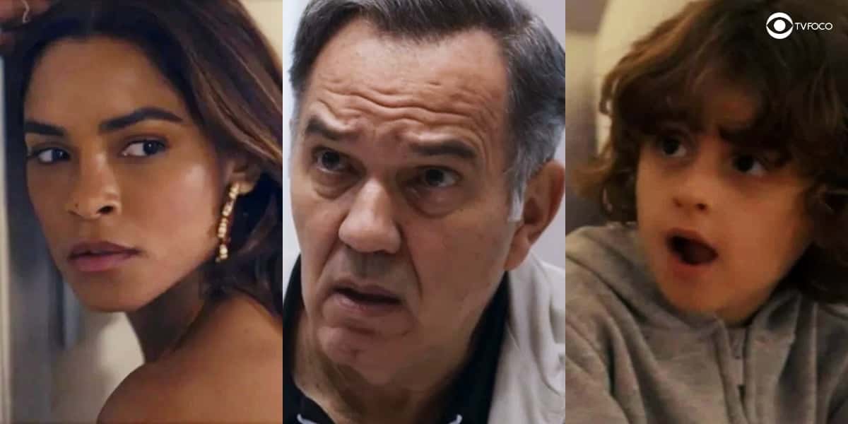 Brisa e Tonho têm mais em comum com Guerra do que eles possam imaginar em Travessia (Foto: Reprodução/Globo/Colagem/Thais Teles)