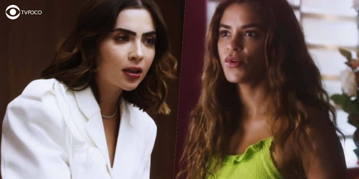 Chiara e Brisa vão ficar cara a cara diante da verdade em Travessia (Foto: Reprodução/Globo)
