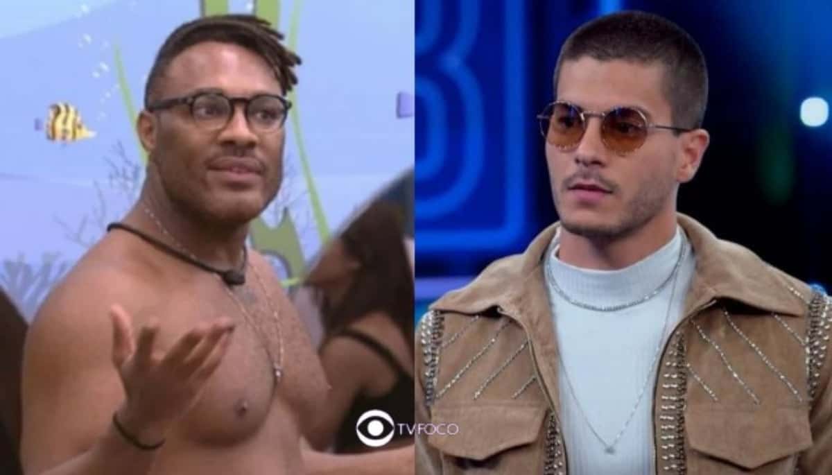 BBB23 - Fred Nicácio desdenha de vitória de Arthur Aguiar, campeão da última edição do reality (Foto: Reprodução / Globoplay / Instagram)