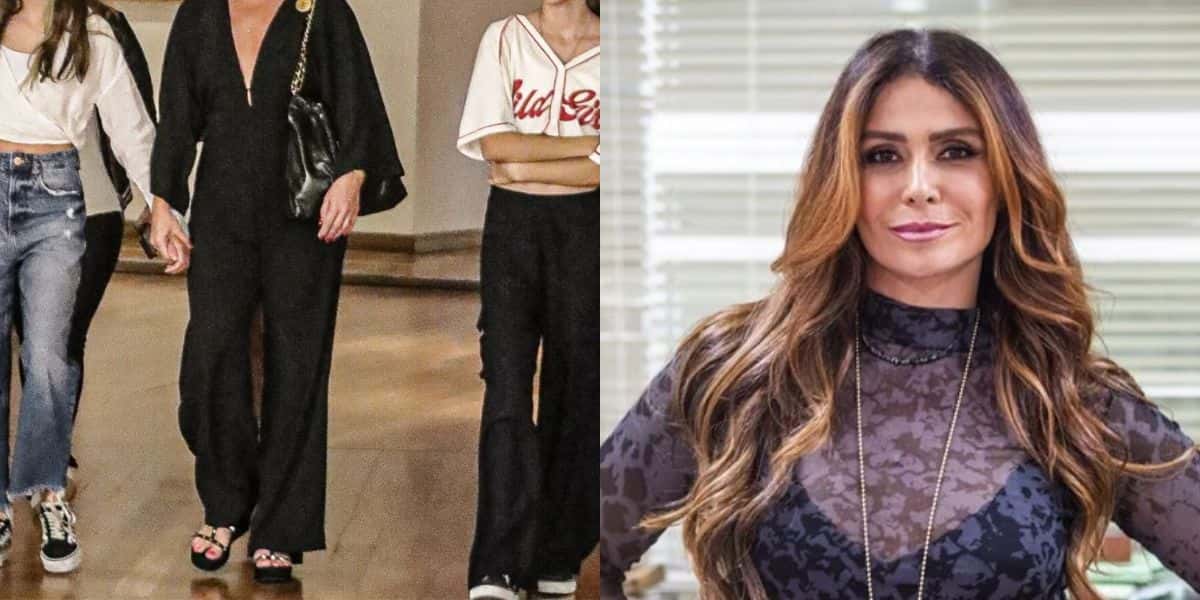 Giovanna Antonelli, atriz renomada da Globo, foi flagrada com suas filhas no shopping (Montagem - Foto AGNews - Reprodução Globo/Travessia)