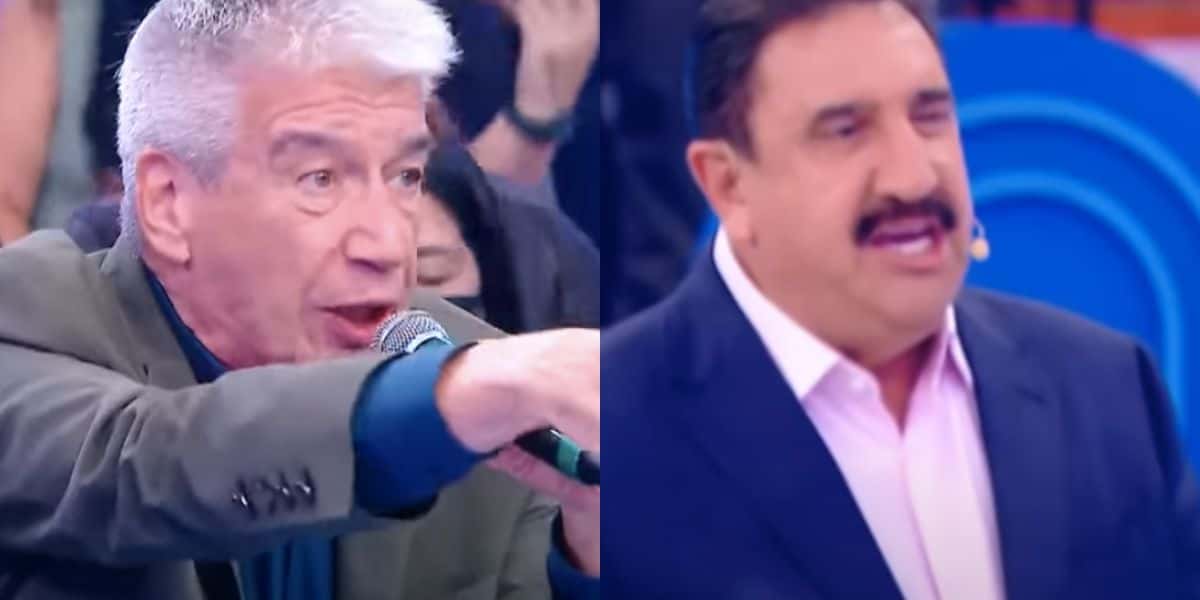 Ratinho perde a paciência com Décio Piccinini e tem bate-boca em programa (Foto: Reprodução / SBT)