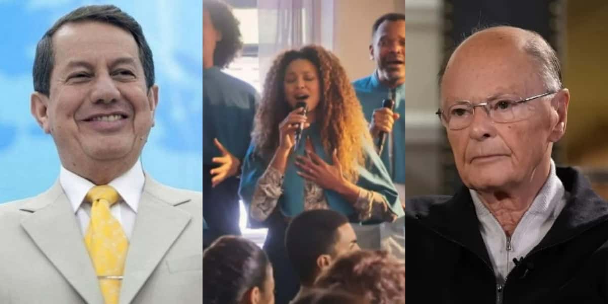 O que R.R. Soares, a novela "Vai Na Fé" e Edir Macedo possuem em comum? (Foto: Reprodução/Band/TV Globo/Record)