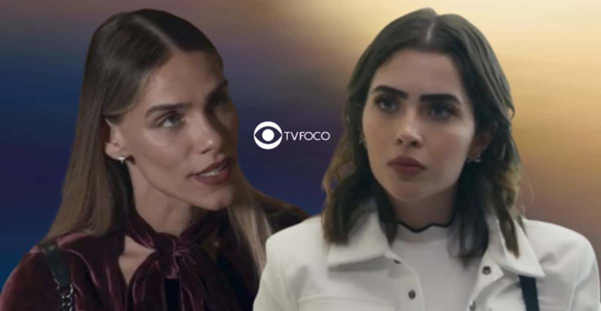Travessia: Sara (Isabelle Nassar) e Chiara (Jade Picon) (Foto: Reprodução / Globo / Montagem TV Foco)