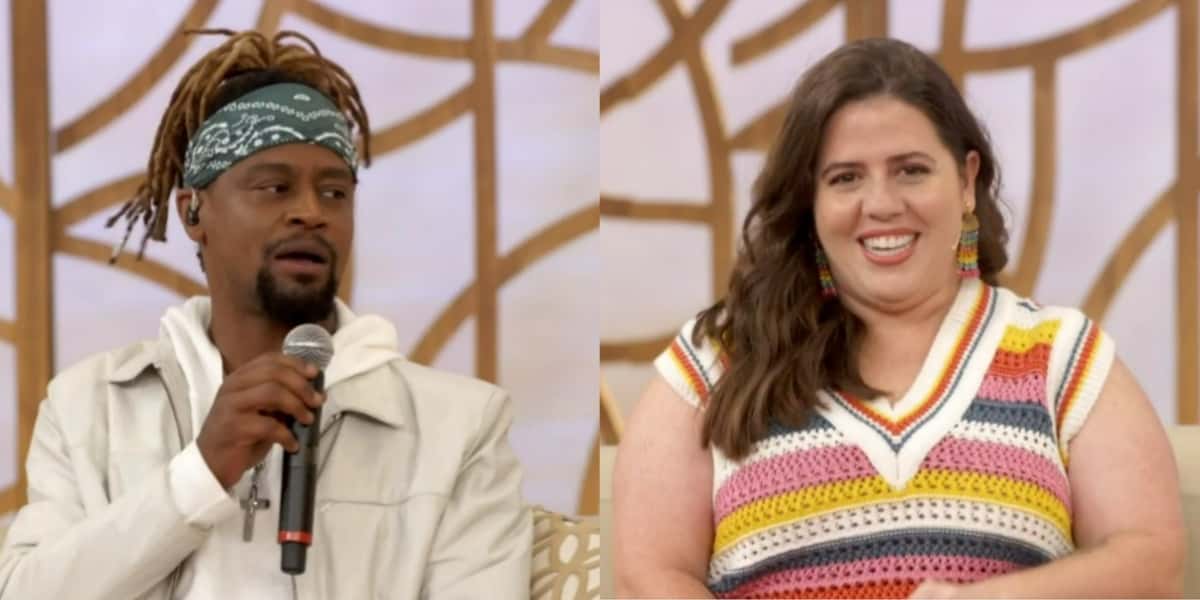 Toni Garrido fez comentário sobre Tati Machado no "Encontro" (Foto: Reprodução/TV Globo)