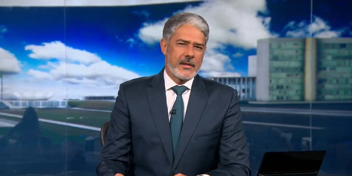 William Bonner no Jornal Nacional (Foto: Reprodução)