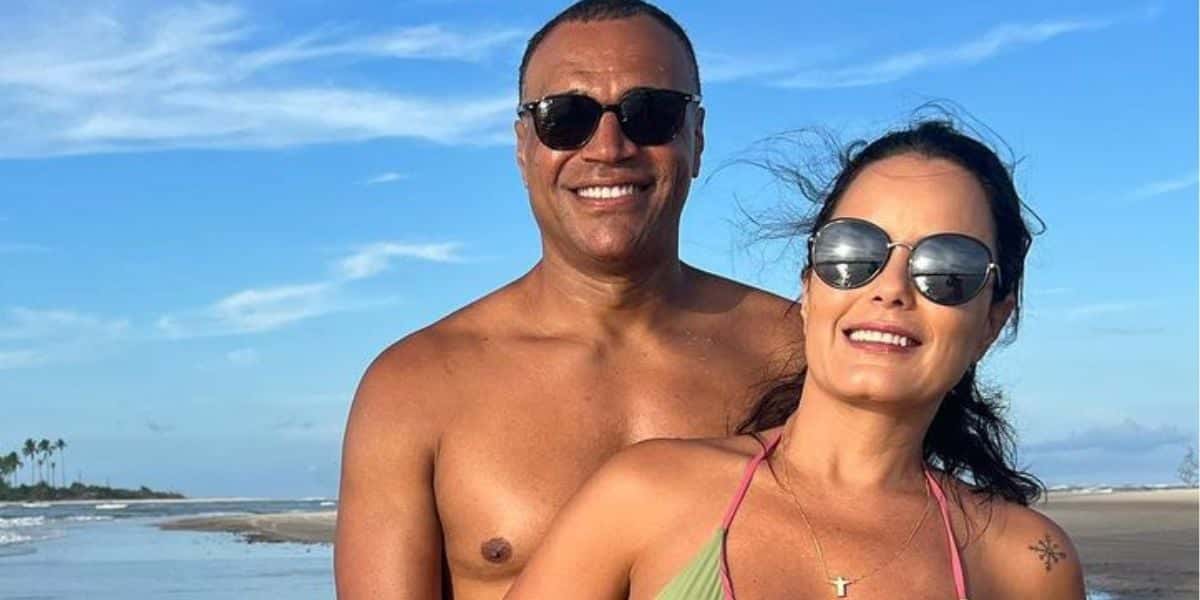 Denílson e Luciele Di Camargo (Foto: Reprodução / Instagram)