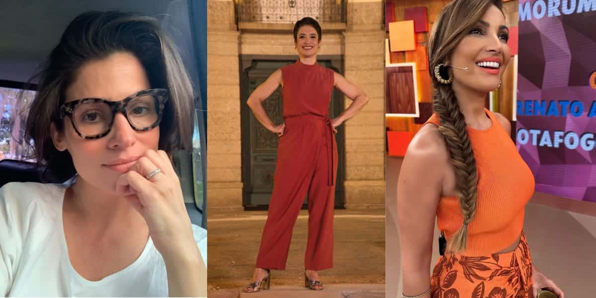 Renata Vasconcellos, Sandra Annenberg e Patrícia Poeta tiveram relações com globais (Reprodução: Montagem TV Foco)