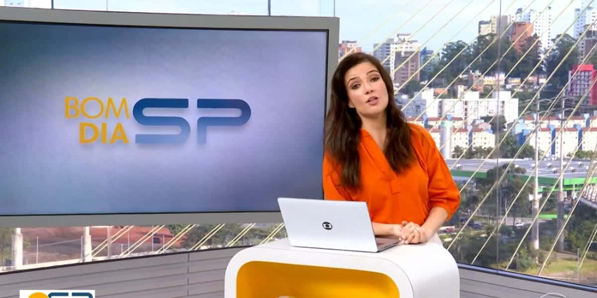 Substituta de Rodrigo Bocardi, Sabina Simonato, não esconde indignação com o que ouviu em jornal da Globo (Reprodução: Bom Dia SP/ Globo)