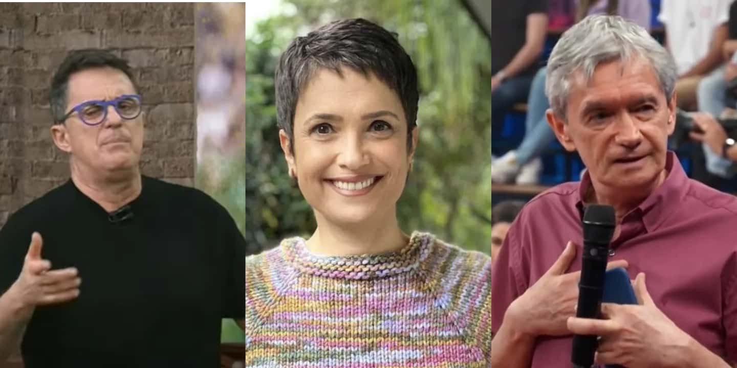 Substituto de Neto, Sandra Annenberg fez comunicado e Serginho Groisman pediu demissão (Foto: Montagem/ TV Foco)