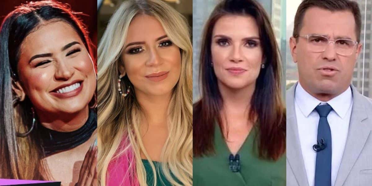 Cachê de Simone sem Simaria - Mansão que Marília Mendonça morou - Sabina corrige notícia dada por Bocardi (Fotos: Reproduções / Instagram / Bom Dia SP da Globo)