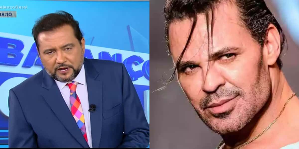 Foi isto que Geraldo Luís falou ao entregar foto com Eduardo Costa - Foto: Reprodução/Record