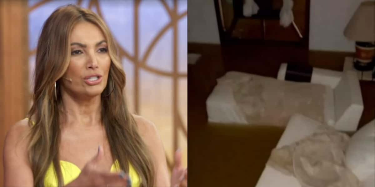 Patrícia Poeta mostrou cenas de destruição no "Encontro" (Foto: Reprodução/TV Globo)