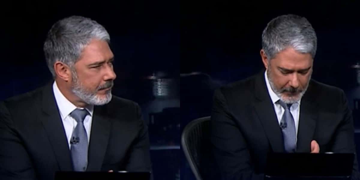 William Bonner chorou no Jornal Nacional (Foto: Reprodução)