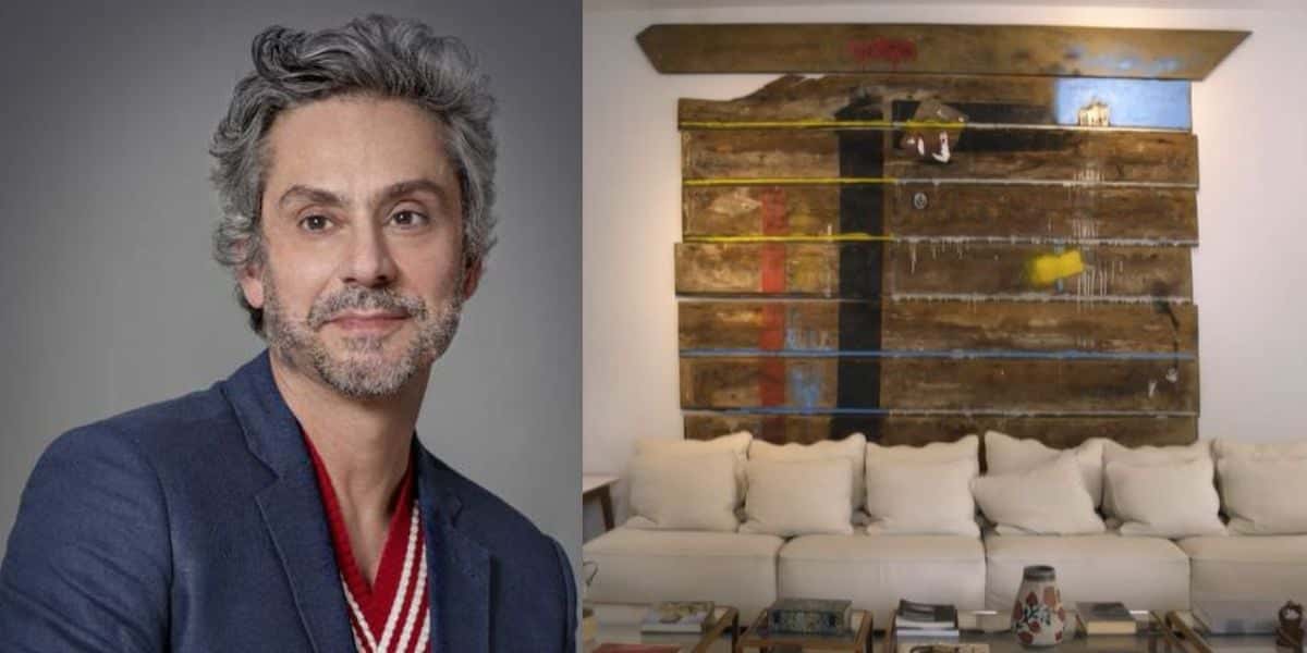 Alexandre Nero e sua casa com decoração retrô - Foto Reprodução Internet