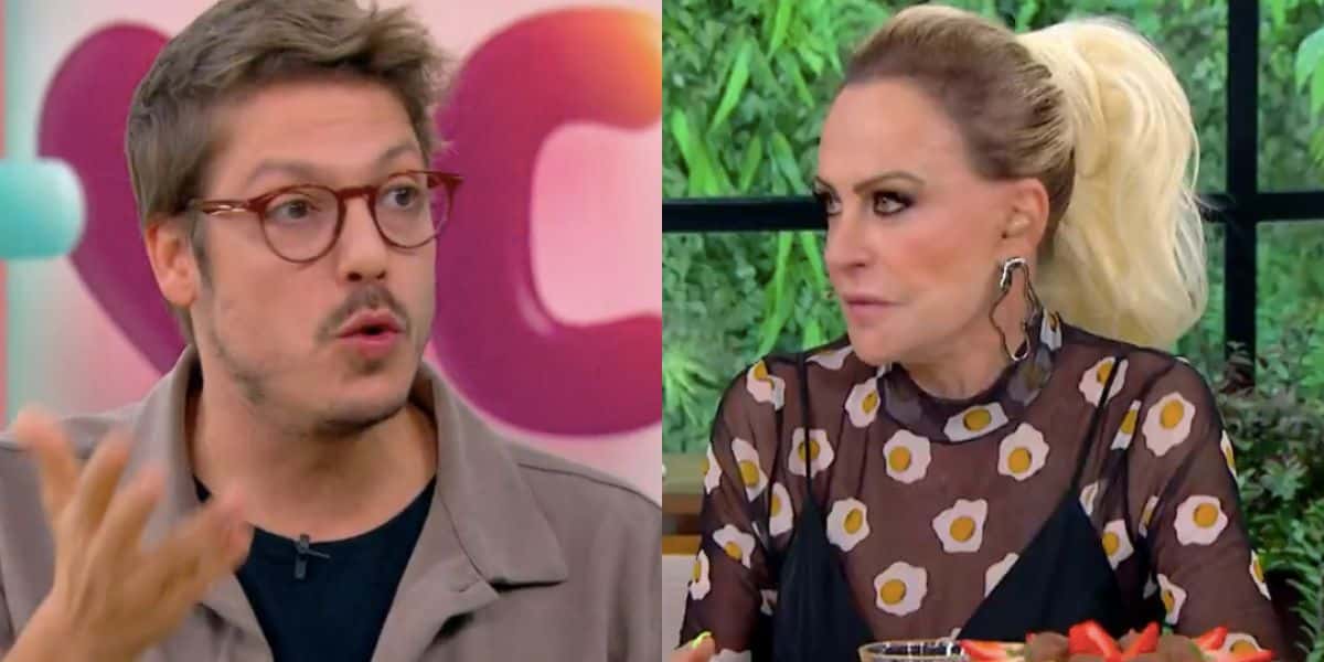 Ana Maria e Fábio Porchat no Mais Você (Foto: Reprodução / Globo)
