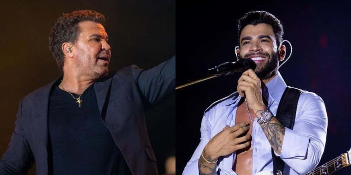 Gusttavo Lima e Eduardo Costa (Fotos: Reproduções / Augusto Albuquerque)