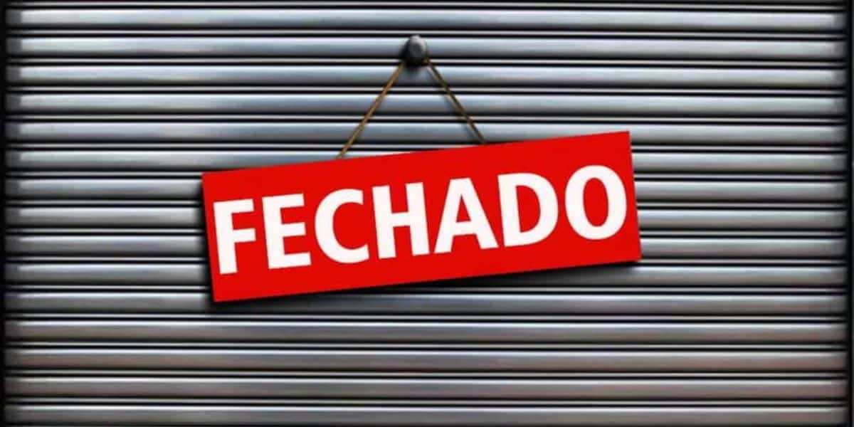 Imagem de loja fechada - Foto Reprodução Internet