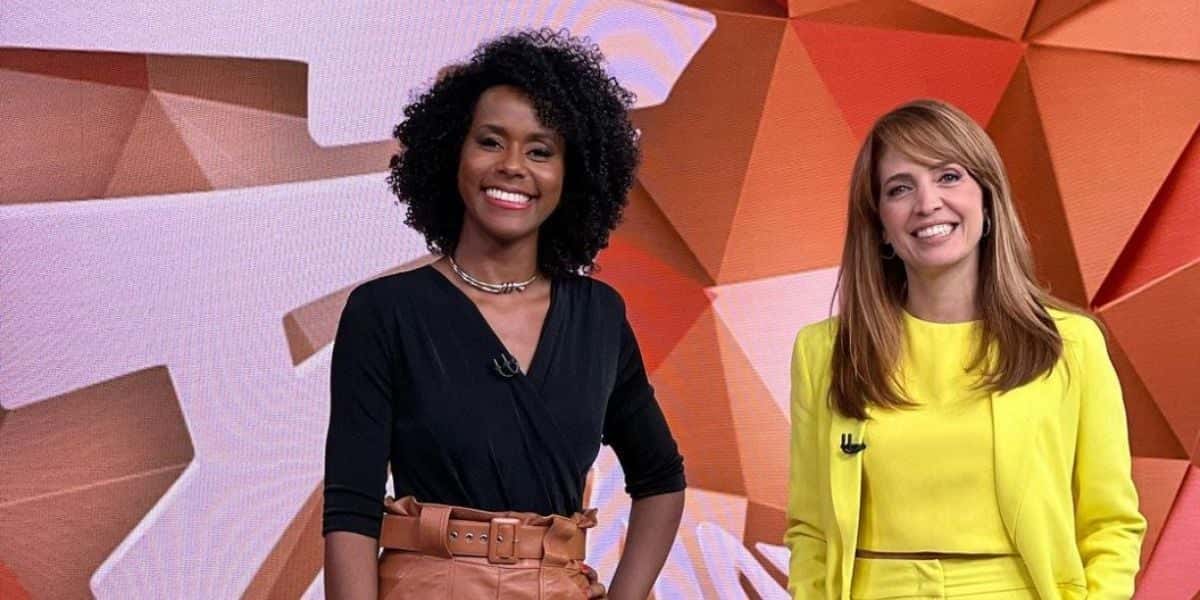 Maju Coutinho e Poliana Abritta no comando do Fantástico (Reprodução: Globo)