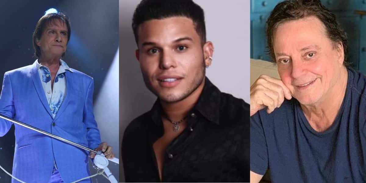 Roberto Carlos / Tierry / Fábio Jr - Foto Montagem TVFoco