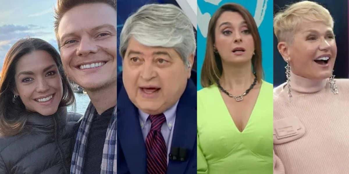 Thais Fersoza, Michel Teló, Datena, Catia Fonseca e Xuxa (Fotos: Reproduções / Instagram / Band)