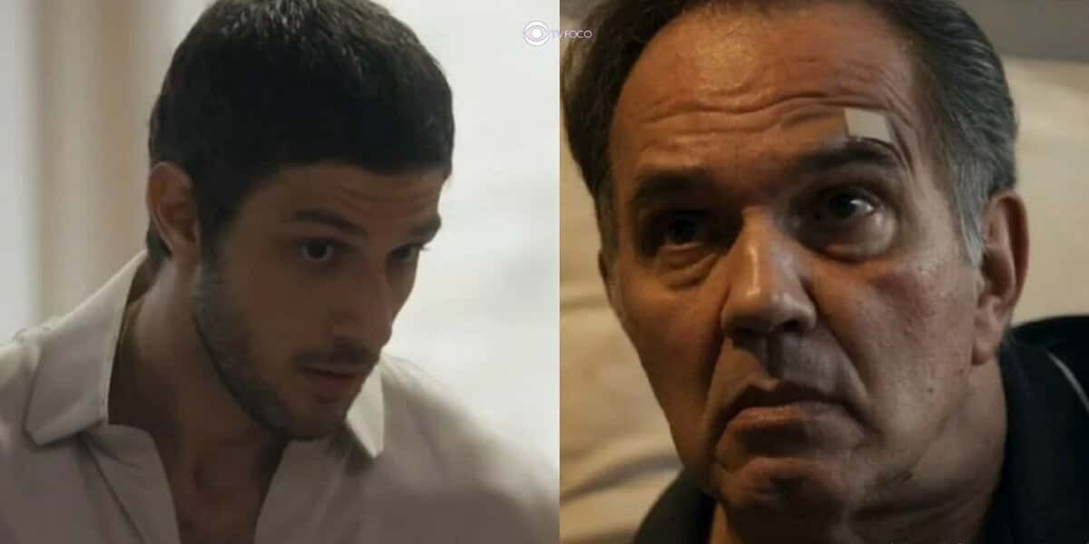 Ari e Guerra em cenas de Travessia (Foto: Reprodução / Globo / Montagem TV Foco)