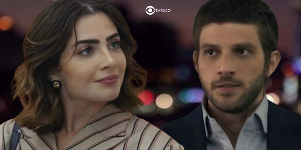 Chiara (Jade Picon) e Ari (Chay Suede) em Travessia (Foto: Reprodução / Globo / Montagem TV Foco)