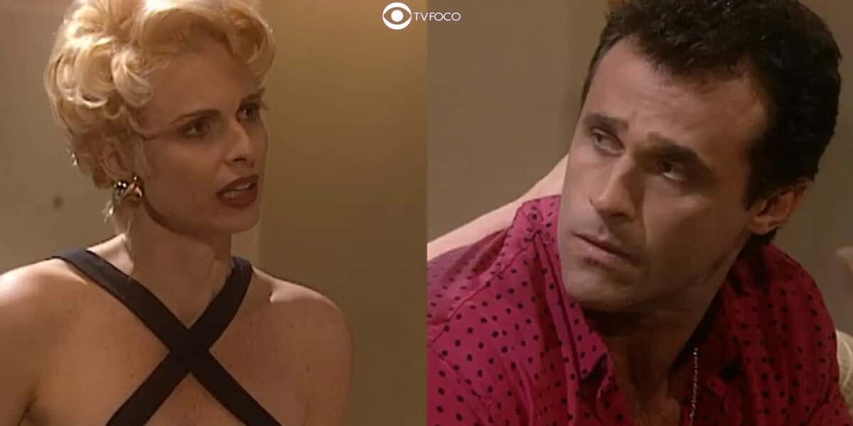 Léia e Ralf em cenas de O Rei do Gado (Foto: Reprodução / Globo)