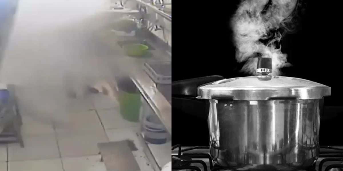 Em seu primeiro dia de serviço, cozinheira morre após panela de pressão explodir (Reprodução - Internet)
