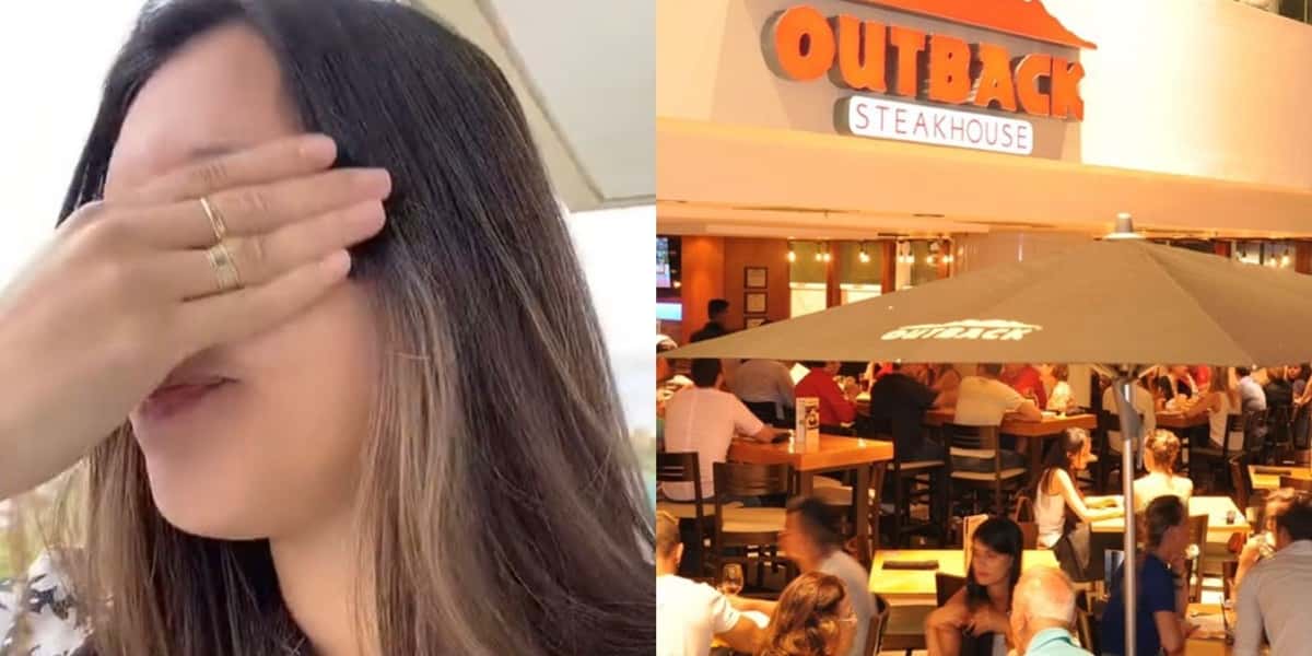 Cliente tornou pública situação com funcionários do Outback (Foto: Reprodução)