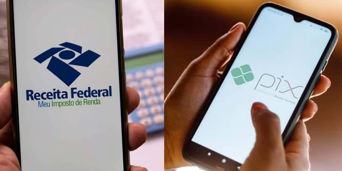 Receita Federal, Imposto de Renda e Pix (Reprodução: Montagem TV Foco)