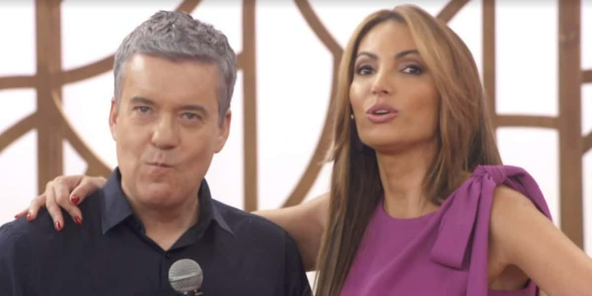 Roberto Kovalick e Patrícia Poeta no "Encontro" (Foto: Reprodução/TV Globo)