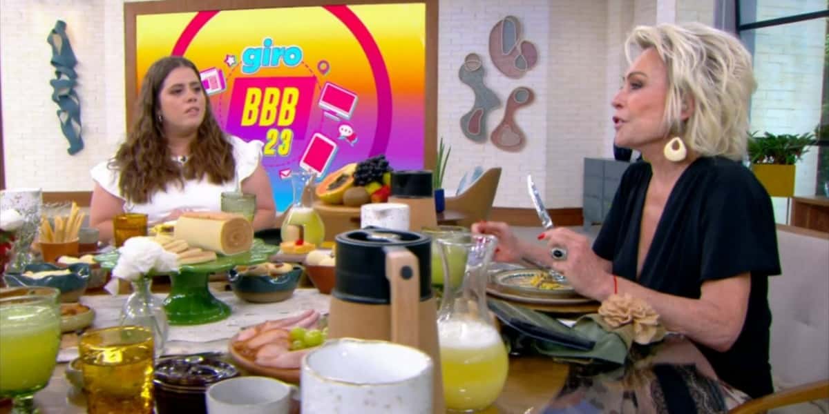 Tati Machado e Ana Maria Braga no "Mais Você" (Foto: Reprodução/TV Globo)