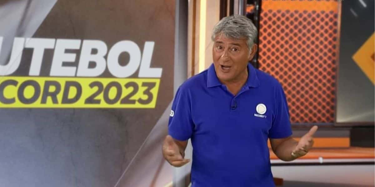 Cléber Machado na Record - Foto Reprodução Internet