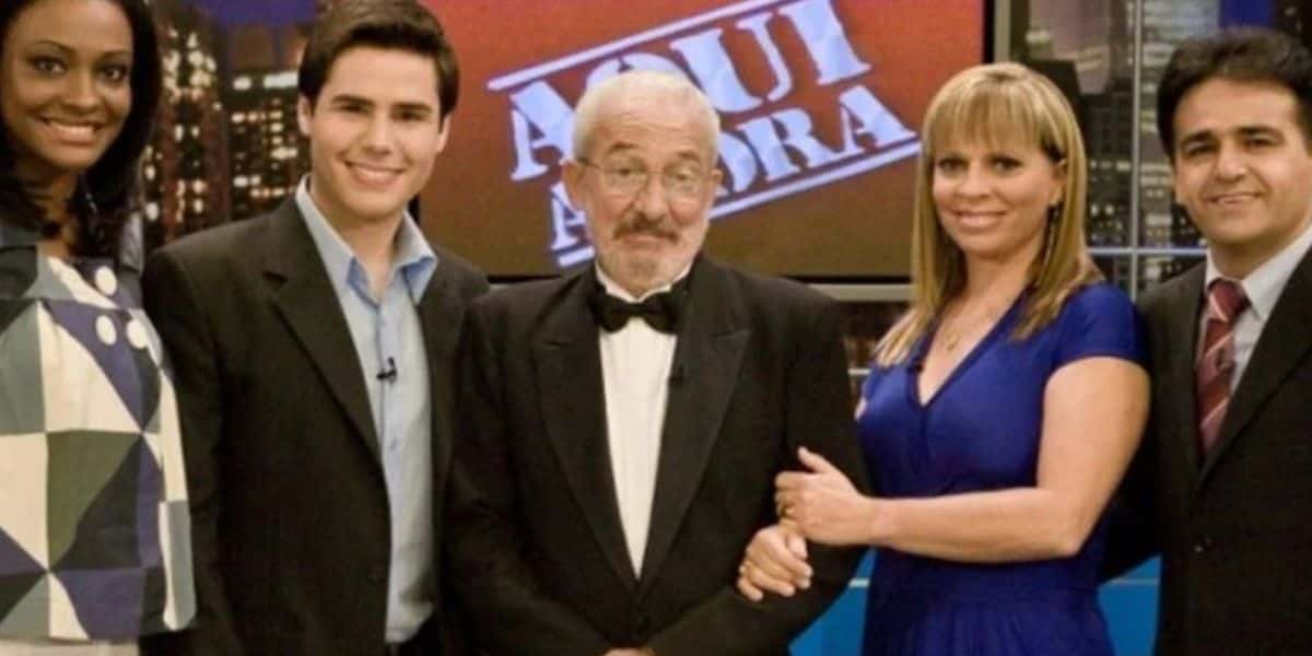 Equipe do extinto programa Aqui Agora, do SBT - Foto Reprodução Internet