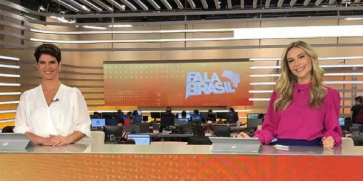 Mariana Godoy e Thalita Oliveira no Fala Brasil (Foto: Reprodução/ Record)