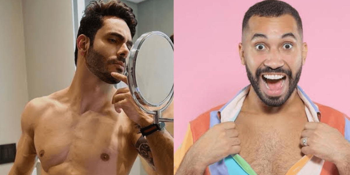 Rodolffo expõe nude vazado e Gil do Vigor vê (Foto:Reprodução/Montagem)