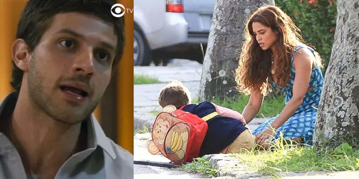 Ari, Brisa e Tonho em cenas de Travessia (Foto: Reprodução / Globo)