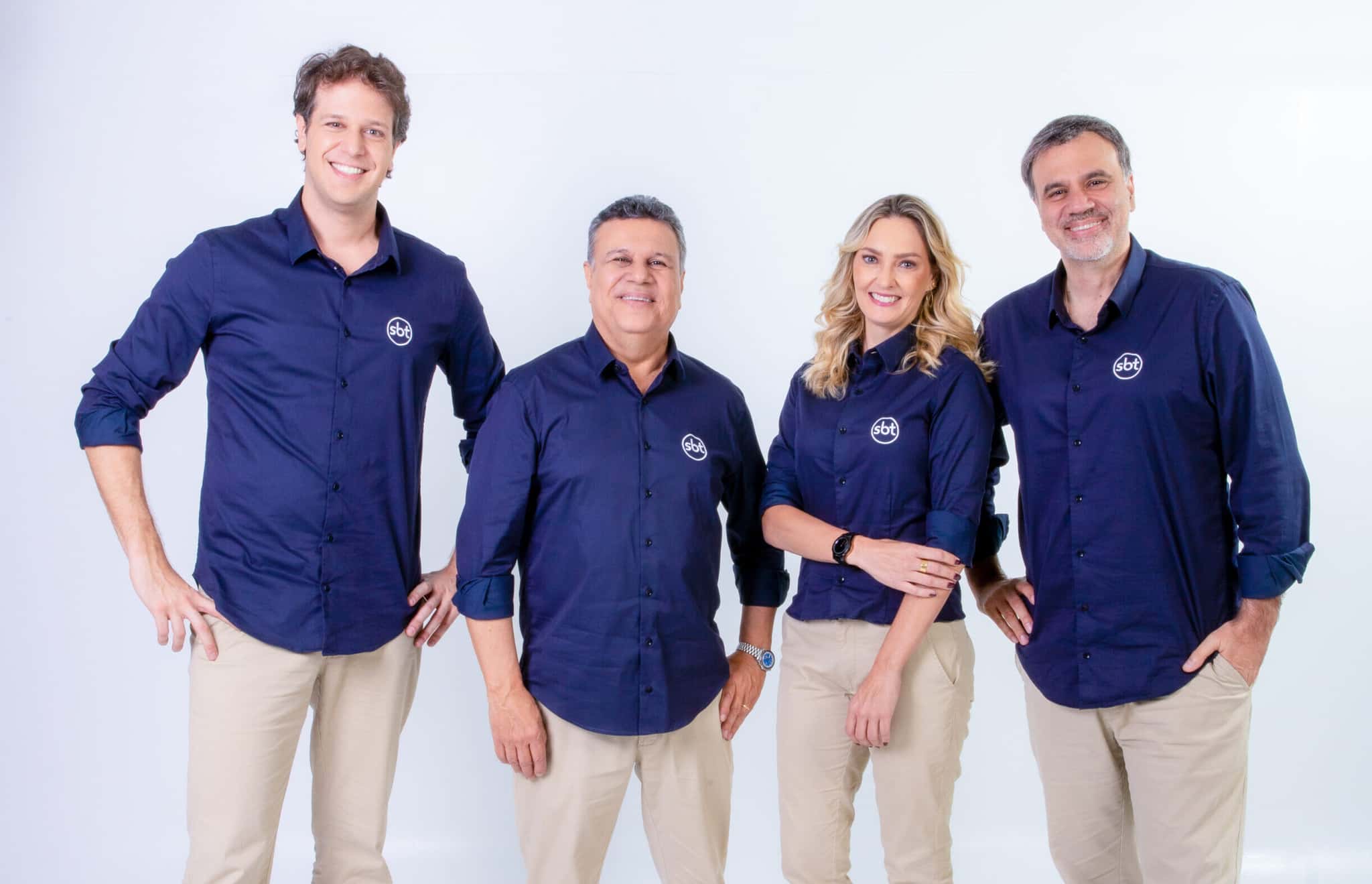 Equipe de esportes do SBT. (Foto: Lourival Ribeiro / SBT)