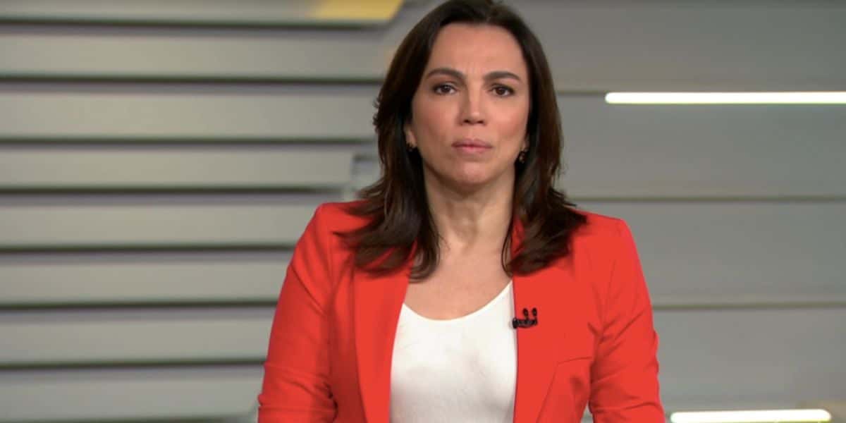 Ana Paula Araújo no "Bom Dia Brasil" (Foto: Reprodução/TV Globo)