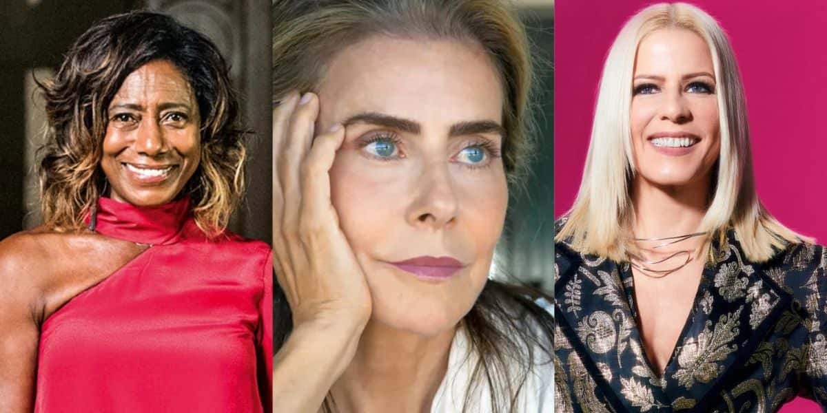 Glória Maria / Maitê Proença / Paula Toller - Foto Montagem TVFoco