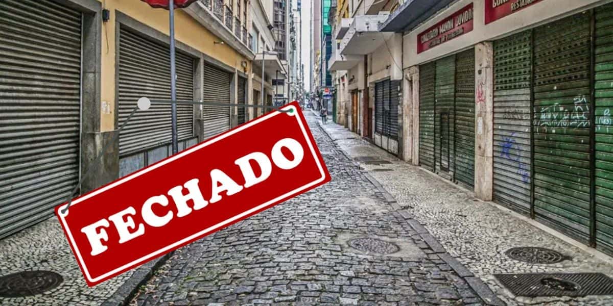 Lojas fechadas por motivo de falência - Foto Reprodução Internet