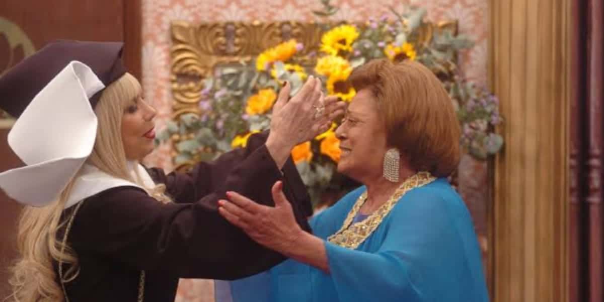 Atrizes do Toma Lá Dá Cá durante as gravações (Reprodução: Globo)