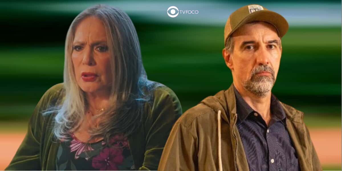 Cândida e Ademir em cenas de Terra e Paixão (Foto: Reprodução / Globo / Montagem TV Foco)