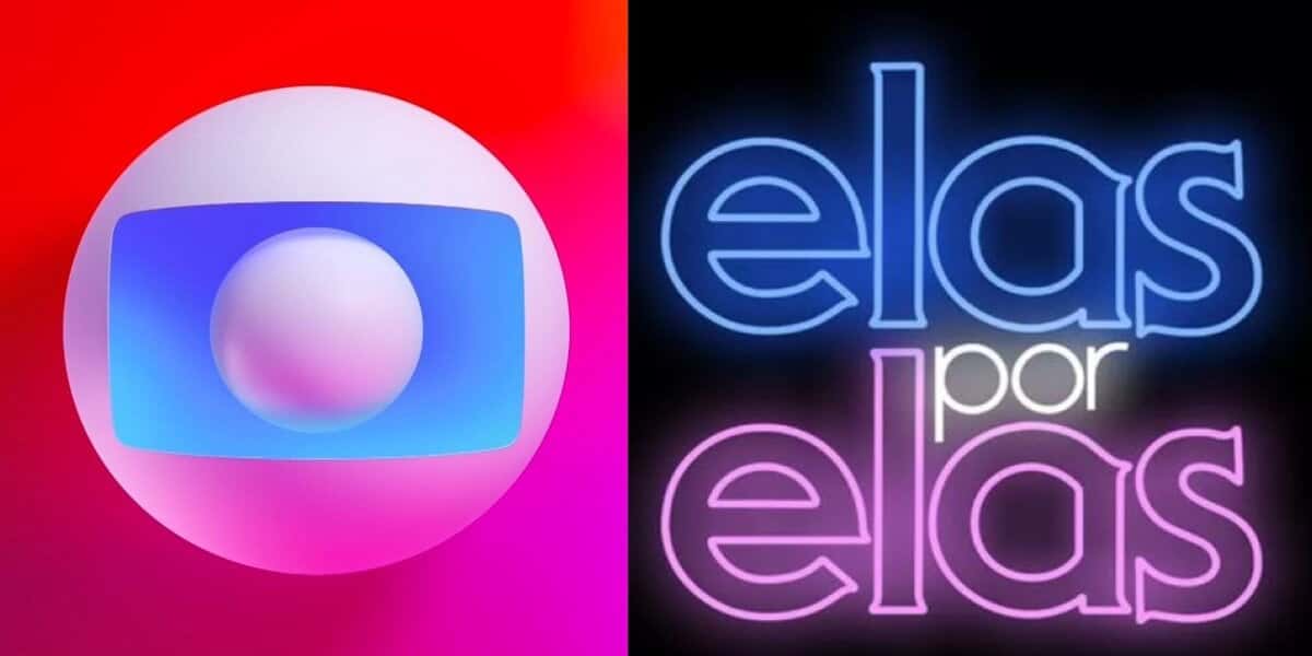 Logo da Globo e da primeira versão de Elas por Elas (Foto: Reprodução / Globo)