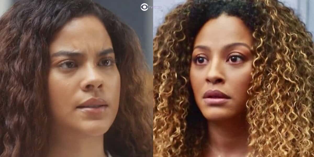 Jenifer e Sol em cenas de Vai na Fé (Foto: Reprodução / Globo)