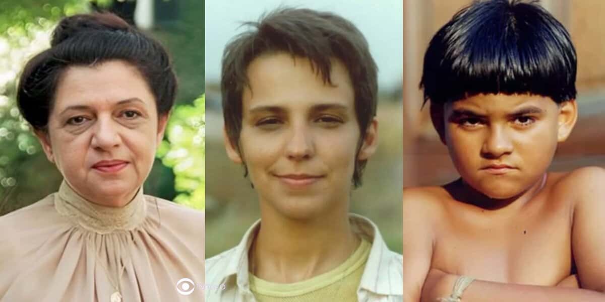 Judite, Jacira e Uerê em cenas de O Rei do Gado (Foto: Reprodução / Globo / Montagem TV Foco)