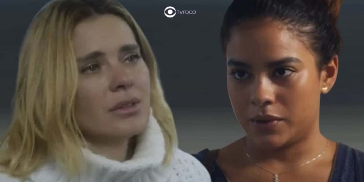Lumiar e Jenifer em cenas de Vai na Fé (Foto: Reprodução / Globo / Montagem TV Foco)