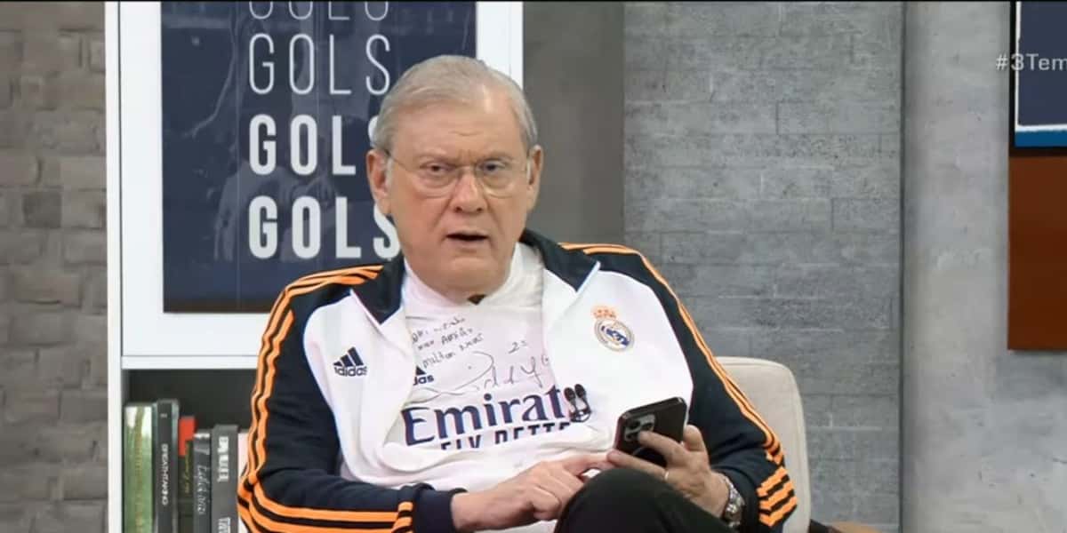 Milton Neves passou mal antes de entrar no ar (Foto: Reprodução/Band)